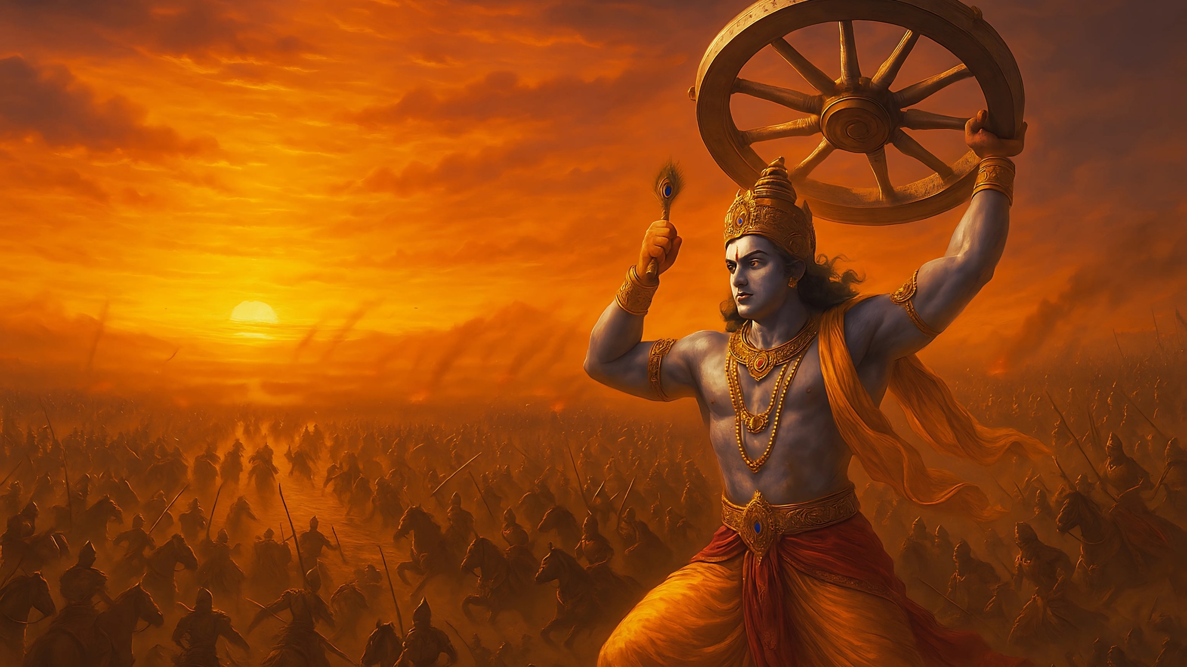 Krishna-inspired wisdom artwork